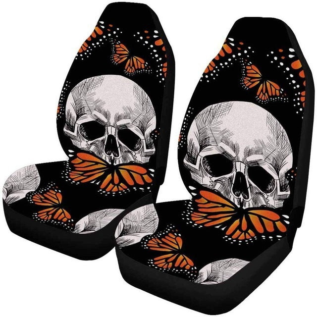 Car Seat Cover All-Inclusive Classic Skull Printing Universal Cross-Border Amazon Ebaywish Aliexpress Hot Style