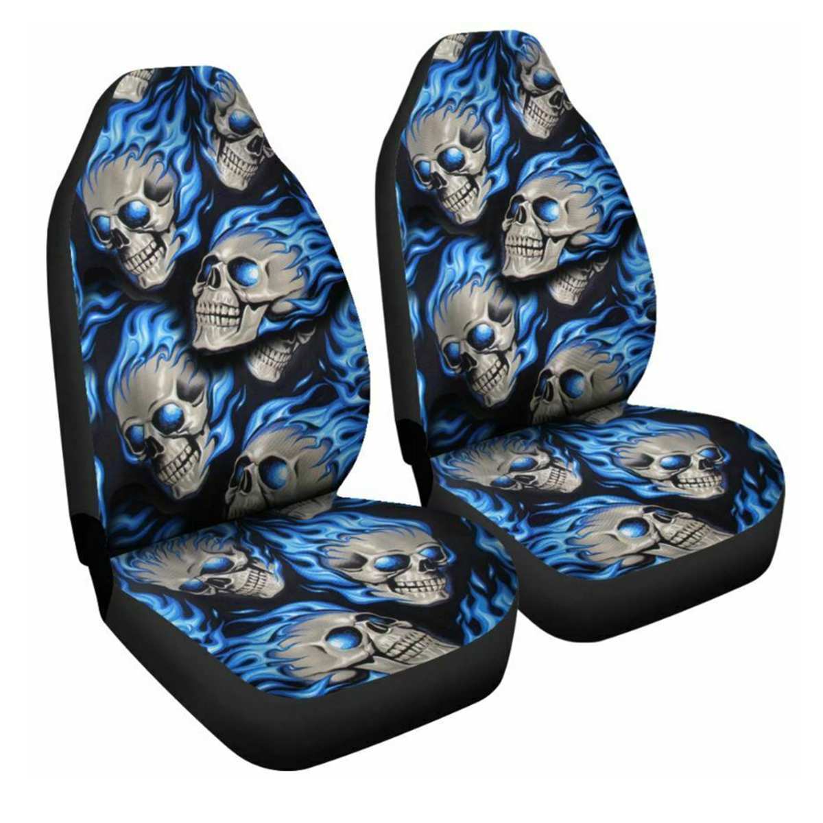 Car Seat Cover All-Inclusive Classic Skull Printing Universal Cross-Border Amazon Ebaywish Aliexpress Hot Style