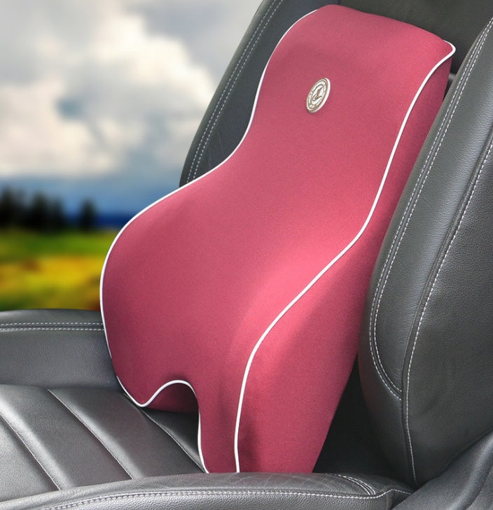 Car Memory Cotton Lumbar Suit Pillow Back Pad Waist Car Interior Seat Four Seasons Universal New Slow Rebound