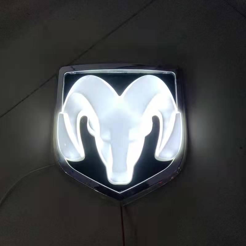 LED Modified Ram Tail Logo Car Head Logo