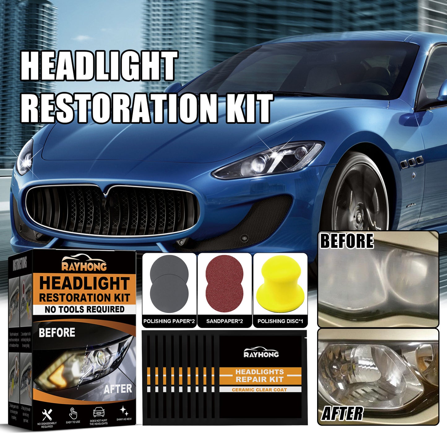 Car Ceramic Headlight Repair Kit