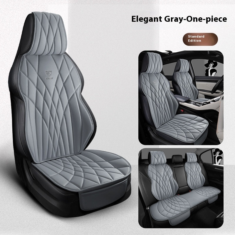 Car Universal Leather Semi-surrounded High-end Five-seat Seat Cover