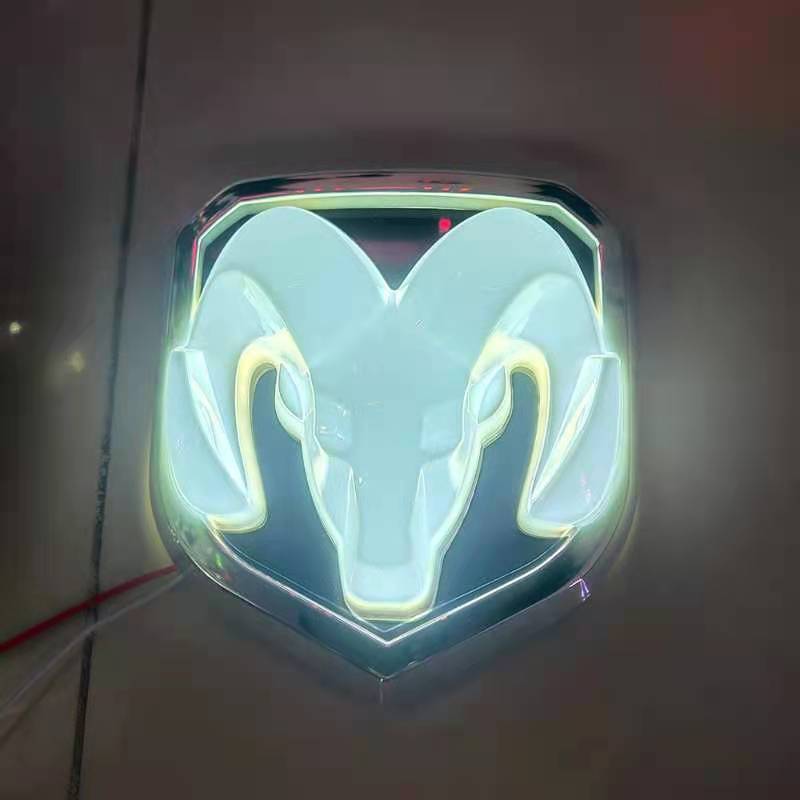 LED Modified Ram Tail Logo Car Head Logo