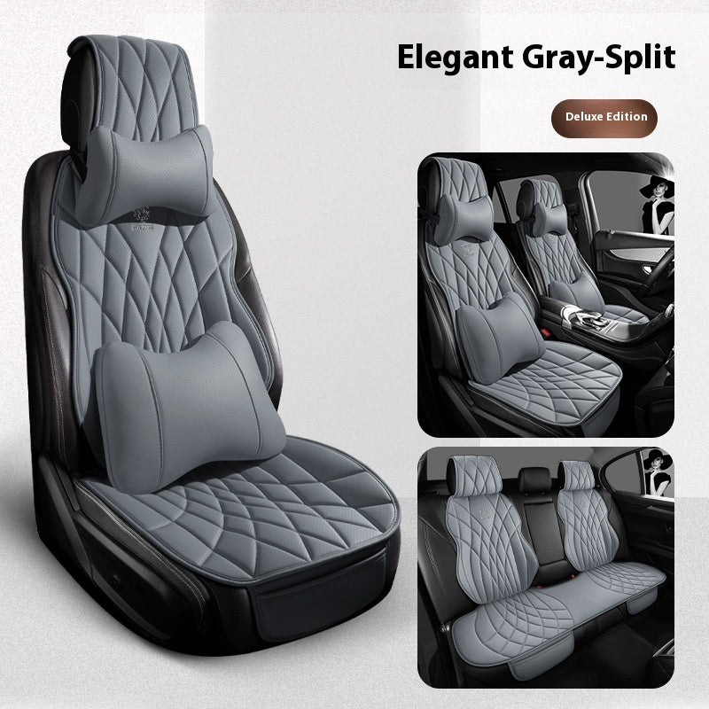 Car Universal Leather Semi-surrounded High-end Five-seat Seat Cover