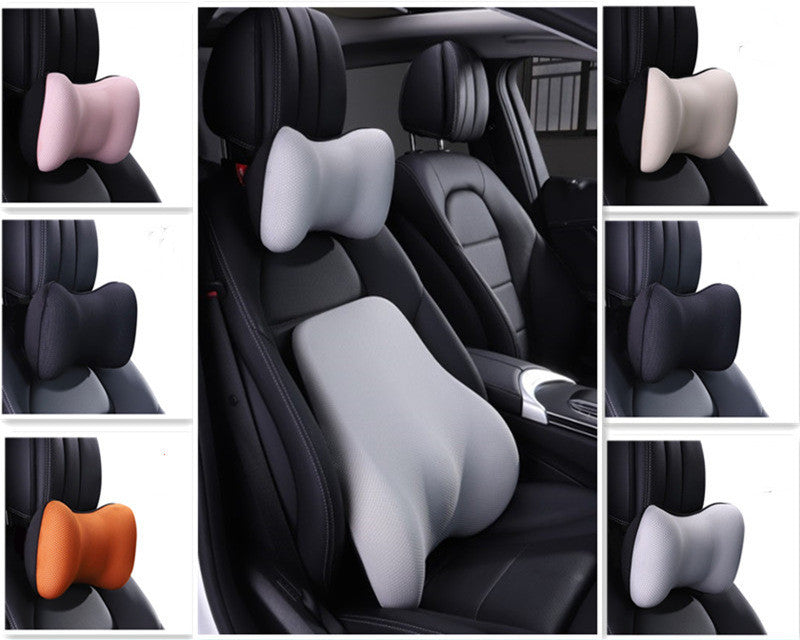 Ergonomic Design Car Headrest Lumbar Space Memory Foam Neck Protector